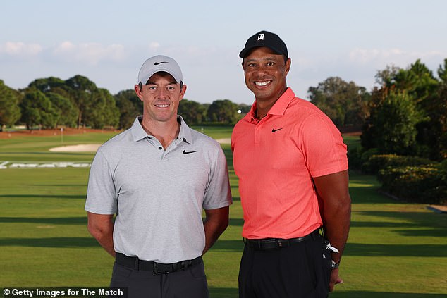 Along with Rory McIlroy (left), Woods has been one of LIV Golf's most vocal critics.