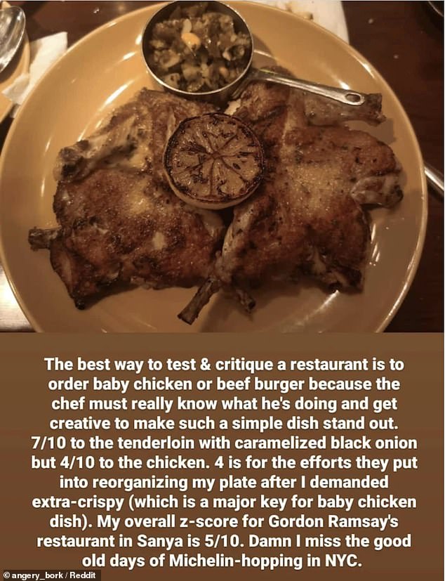 Another person gave Gordon Ramsay's restaurant in Sanya 5 out of 10 and made people realize that they like to dine with a Michelin star in New York.