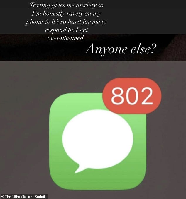 While another person admitted that he can't go back to the 800+ text messages in his inbox because it's 