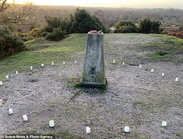 The strange occurrence took place near a church in Hampshire, where a vicar recently warned about 