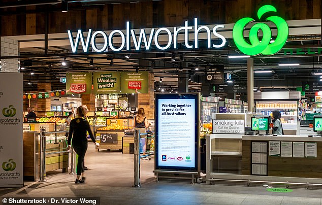 A Woolworths spokesperson told NCA NewsWire that the suspicious-looking spinach leaf had been noticed by their investigation team (pictured, a Woolworths store in Roselands, Sydney)