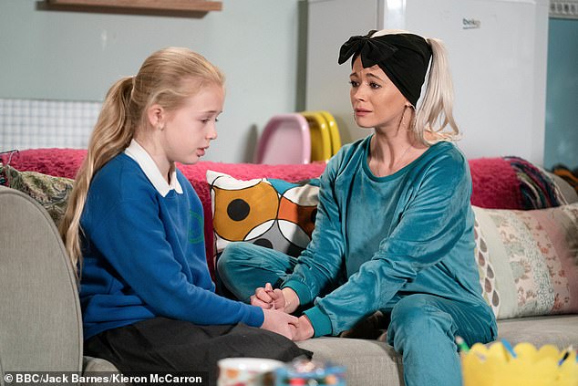 Heartbreaking: Lola Pearce will finally break the news to her daughter Lexi that she is dying of cancer at EastEnders next week