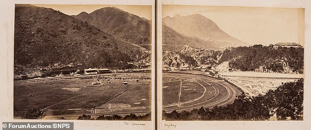 Still in Hong Kong, the British couple took the time to visit its famous Happy Valley Racecourse when it only had a few shed-like structures to house spectators.