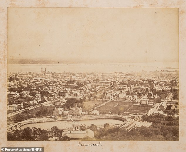 Montreal, in Canada's Quebec region, is seen above in another image from the Hobhouse archive.