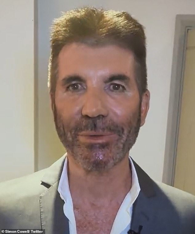 My God!  Of late, however, Simon has raised concerns about his radically different facial features, looking unrecognizable in particular in a promo for Britain's Got Talent.