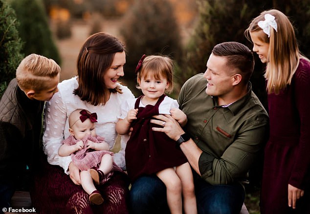 Pictured: Jared and his second wife, Kirsten, the twins and their two daughters Brexley, now 3, and London, now 1, with their 10-year-old twins from their first marriage.