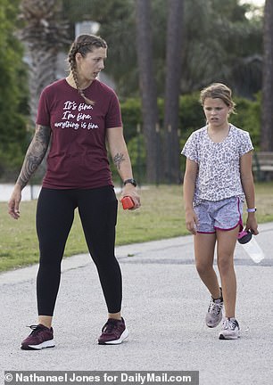 Shanna was seen enjoying some downtime with 9-year-old twins Liam and Abbie, her children from Bridegan, 33.