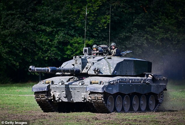 Last week the UK said it would send Challenger 2 tanks (pictured above) to Ukraine.