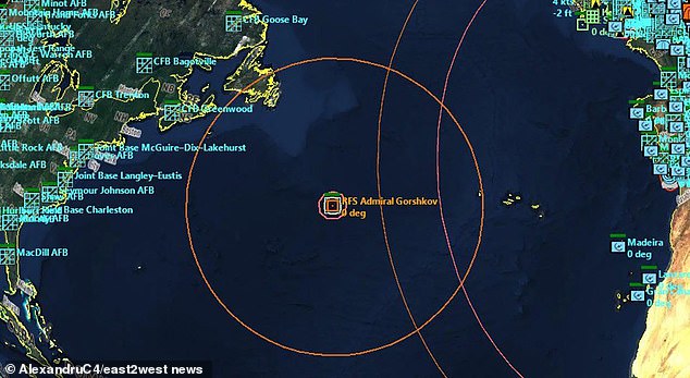 Monitoring sites claim it suddenly veered off course and headed west toward Bermuda.
