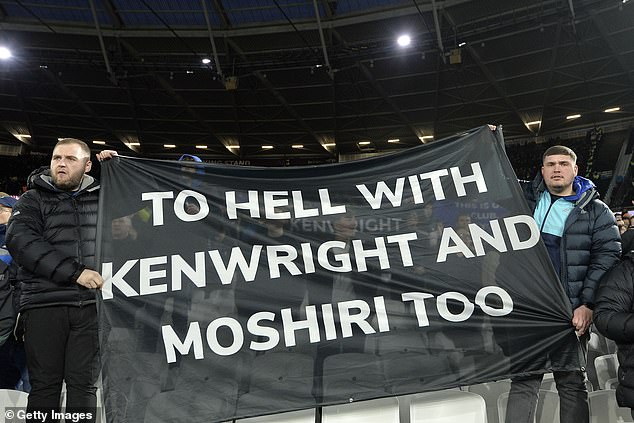 Fan protests against bosses Farhad Moshiri and Bill Kenwright have intensified in recent weeks.