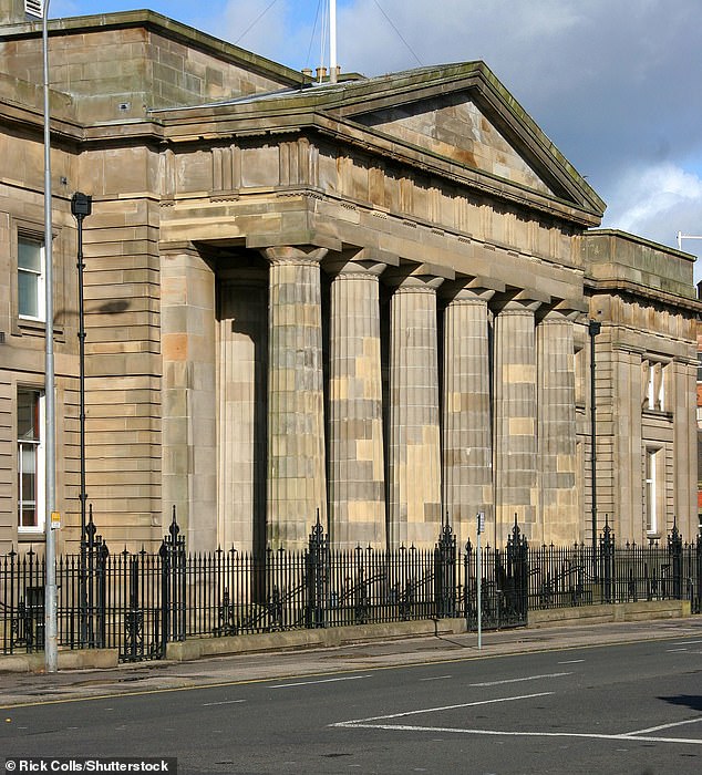 She was convicted of rape in Glasgow High Court (pictured)