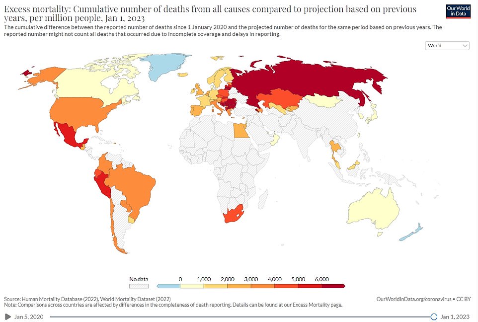 The US recorded more excess deaths than much of western Europe, including Sweden, despite the country's lockdown orders early in the COVID-19 pandemic