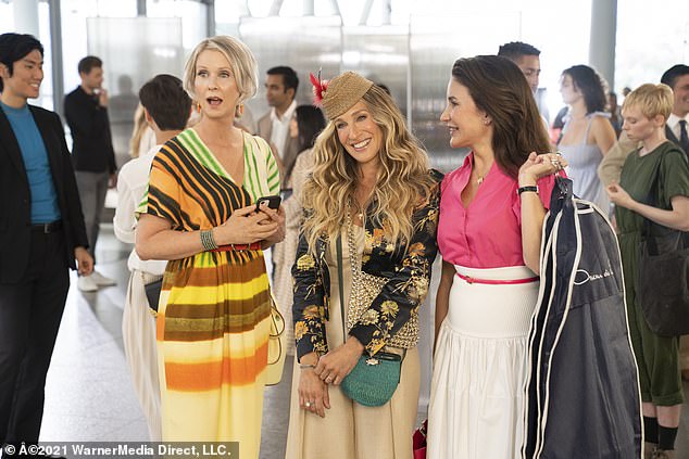 Back: The SATC reboot sees SJP, Cynthia Nixon (Miranda Hobbes) and Kristin Davis (Charlotte York Goldenblatt) reprise their roles, minus the iconic Kim Cattrall as Samantha Jones.