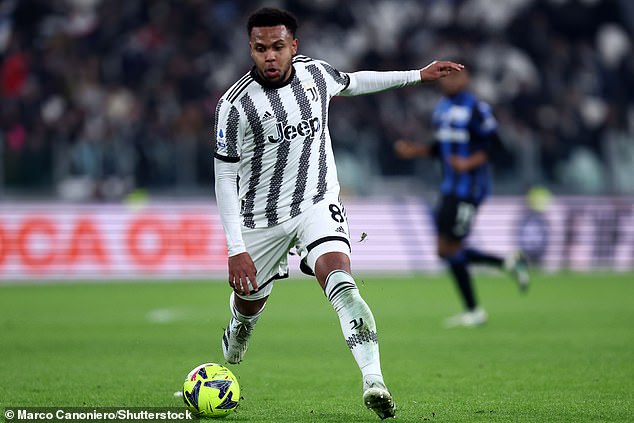 The American midfielder has made 15 appearances for Juventus in the Italian top flight