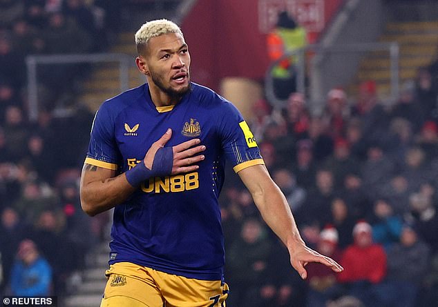 Sky Sports pundits saw nothing wrong with Joelinton's first-half goal