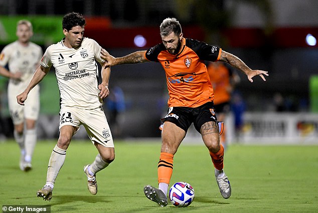 Fans of Adelaide United and Brisbane (both teams pictured) will have to fork out for flights and accommodation to watch the grand final in Sydney for at least the next three years if their teams make it to the decider.