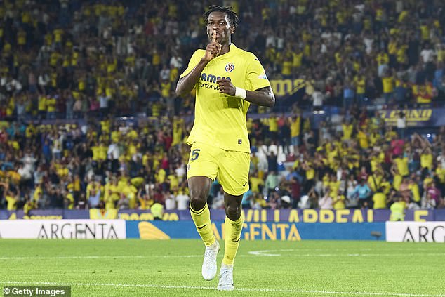 The 21-year-old winger has scored two goals in 14 league games this season for Villarreal