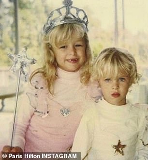 Childhood Photos – She also shared photos with her sister Nicky Hilton during their childhood years.