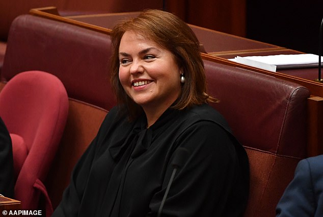Dr Swan came under fire in November for suggesting that the fatal heart attacks of cricket legend Shane Warne and Senator Kimberley Kitching could be related to Covid, when Senator Kitching (pictured) never had Covid