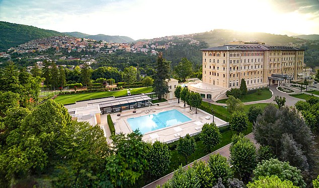 Miranda is awoken each morning at the palazzo (above) by a 5.30am wake-up call