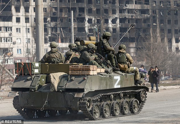 It has been seen painted on the side of tanks during the Russian invasion of the Ukraine.