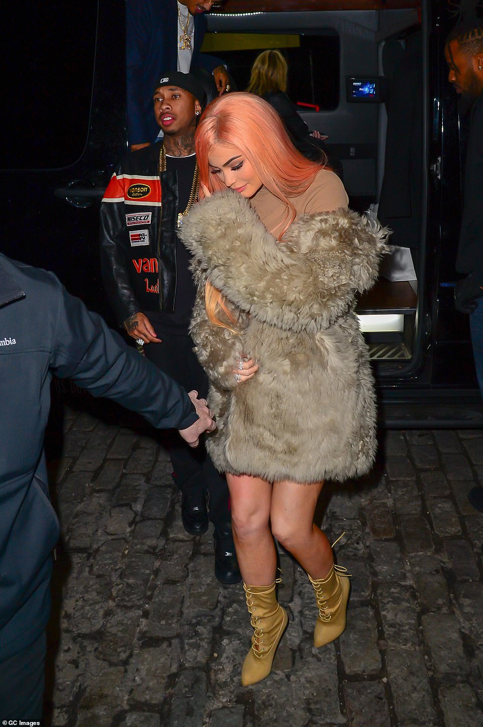 Bad blood: PETA's cheers were a surprising turnaround for Kylie, who has been criticized in the past by animal rights advocates for her wearing of fur clothing;  seen in 2017 in New York