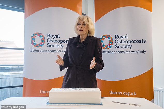 The royal is close to the charity and was recognized for its work and later became president of the Royal Osteoporosis Society in October 2001.
