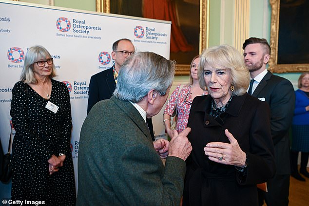Camilla made sure to speak to guests and members of the public during her visit.