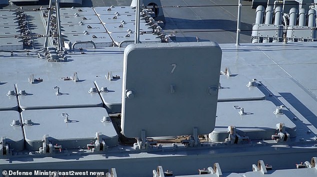 Terrifying footage showing the navy preparing for a nuclear launch shows the hatch opening in preparation for the deadly missile