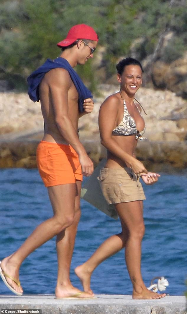 Nereida Gallardo, 39, dated the soccer star for eight months in 2008 and now runs her own beauty salon in the Balearic Islands (pictured together)