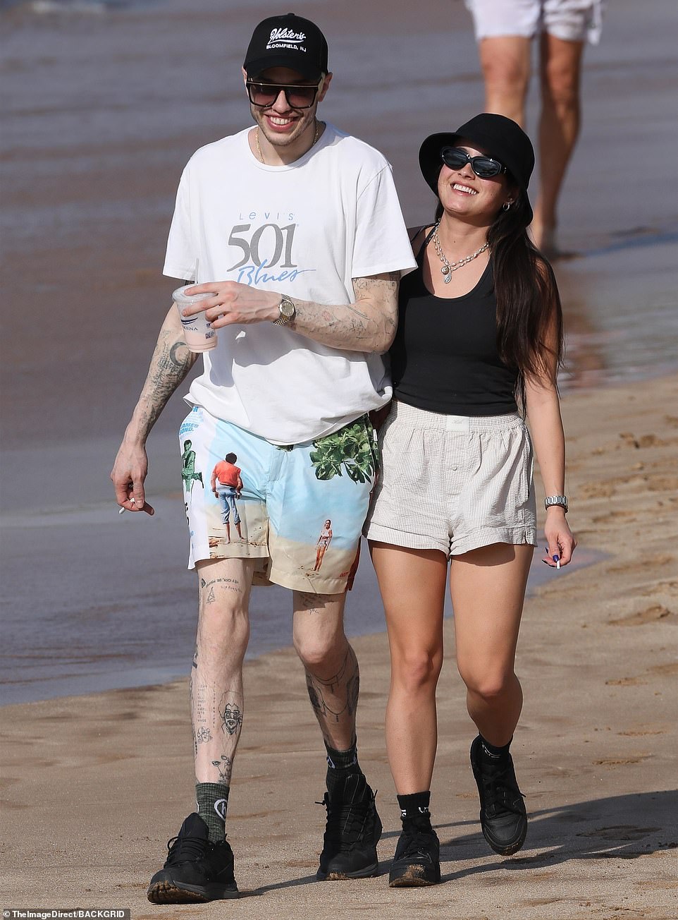 Relationship: The actress was seen looking at Pete fondly as they splashed in the water.