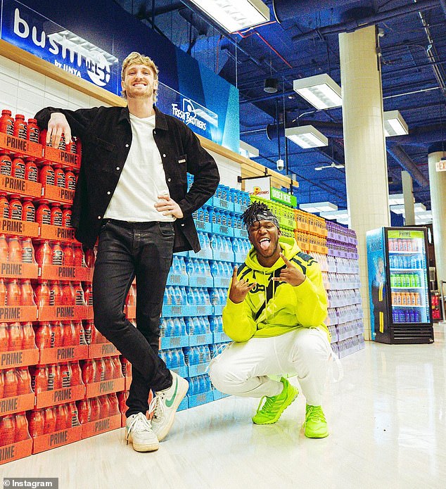 Prime, the new sports drink created by YouTubers Logan Paul (left) and KSI (right) has had shoppers crazy across the UK.