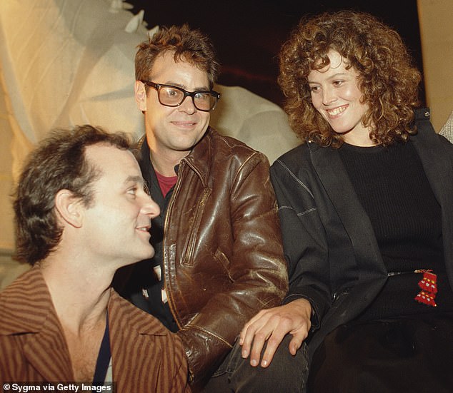 Flashback photo with friends: Murray, Aykroyd and Weaver seen in the 1980s