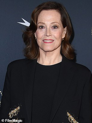 And Now: Weaver arrives at the AFI Awards Luncheon at the Four Seasons Hotel Los Angeles at Beverly Hills on January 13