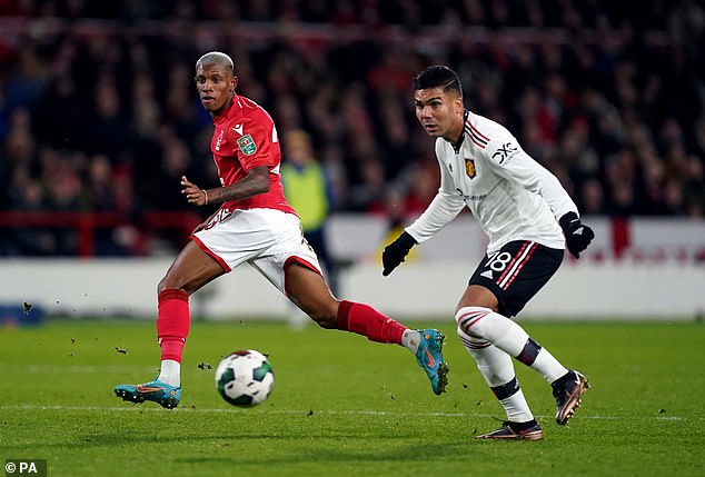 United's Casemiro delivered a commanding performance at the base of midfield at the City Ground