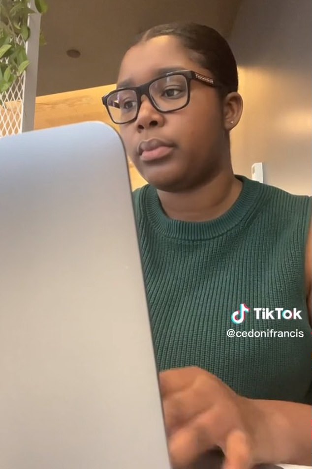 Vlogger Cedoni Francis, who has more than 230,000 followers on TikTok, shared clips from her time at Google's New York office.