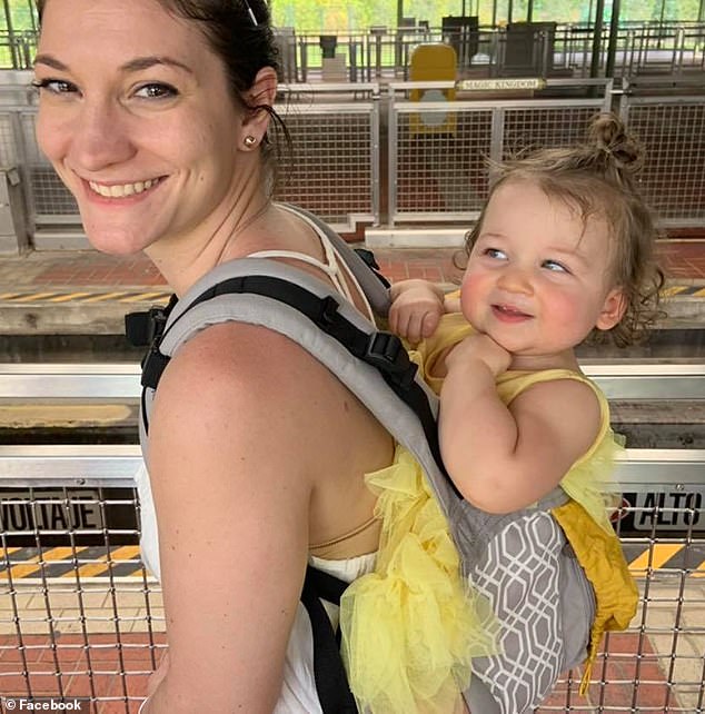 Clancy, pictured with Cora as a baby, is a midwife at Massachusetts General Hospital.