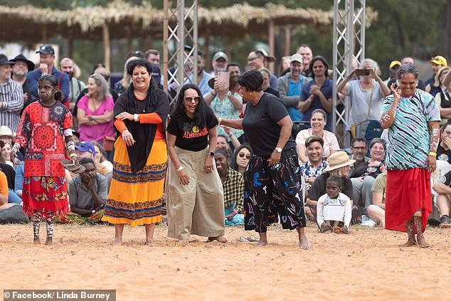 Linda Burney on her Outback tour by private jet last year to sell Voice in which she was accused of undertaking 'drip with Gucci'