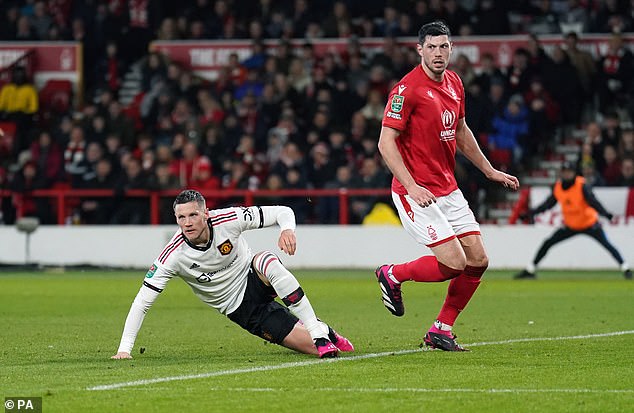 Weghorst reacted quicker to push home and doubled United's lead in the cup tie