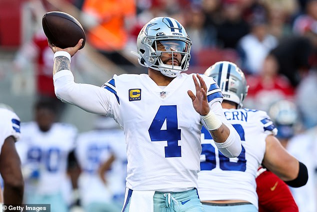 Prescott is currently in the third year of a four-year, $160 million contract with the Cowboys.