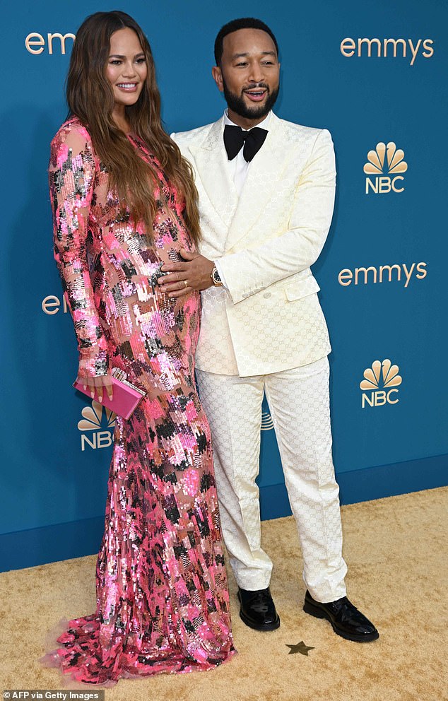 Proud parents: The Ordinary People singer, 44, welcomed Esti with wife Chrissy Teigen, 37, on Jan. 13;  The couple photographed in September 2022.