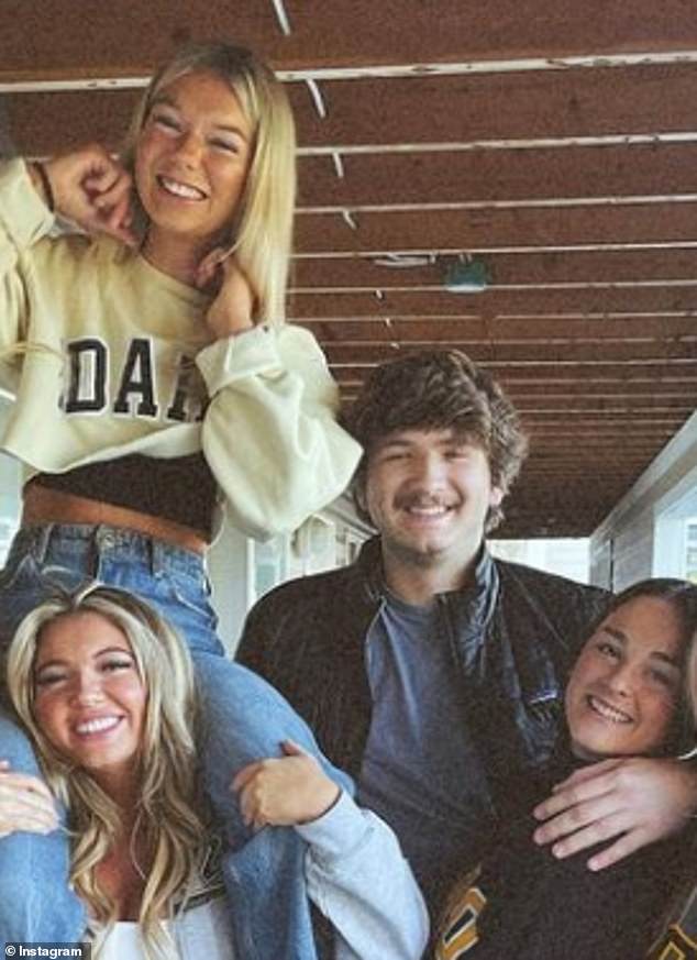 Victims: Pictured are the four Idaho students who were stabbed to death during the early hours of November 13.  Ethan Chapin (center right), Xana Kerndole (right), Kaylee Goncalves (bottom left), and Madison Mogen (top left)