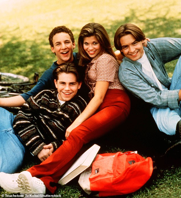 No Recollection: Strong said he had no recollection of the incident with Scott;  Boy Meet World stars Ben Savage, Rider Strong, Danielle Fishel and Will Friedle appear in 1993.