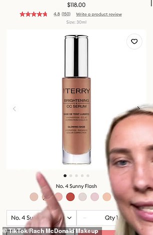 The Melbourne beauty guru said the serum is the 