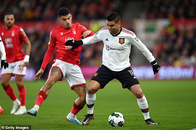 The Brazilian midfielder helped United win 3-0 at Nottingham Forest on Wednesday night.