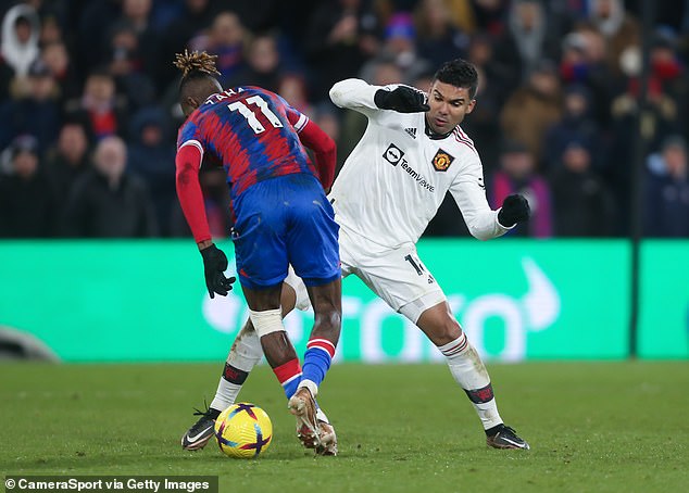 United missed Casemiro against Arsenal after receiving a suspension in the Palace match