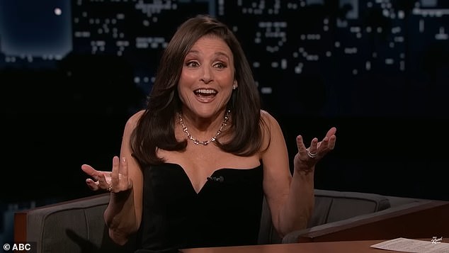 Julia Louis-Dreyfus had a hilarious reaction when asked about her son Charlie's sex scenes