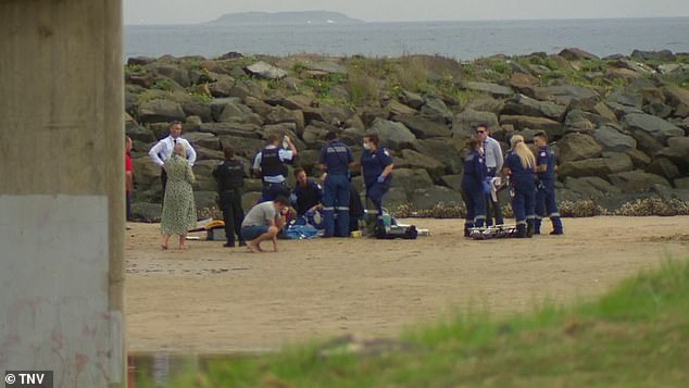 The 10-year-old boy was swimming on Australia Day at Warrilla Beach at Barrack Point near Shellharbour in New South Wales when he was struck by lightning.