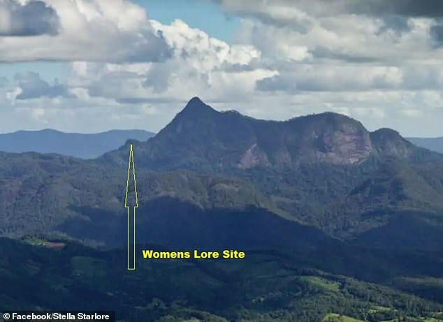 Indigenous elders say the group appears to be wiping out the women's ancestral sites on Mount Warning