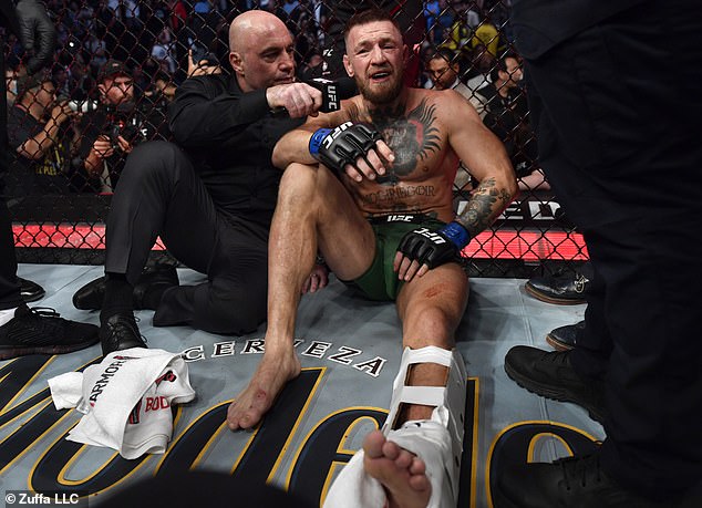 McGregor hasn't set foot in the Octagon since his gruesome broken leg in the summer of 2021.